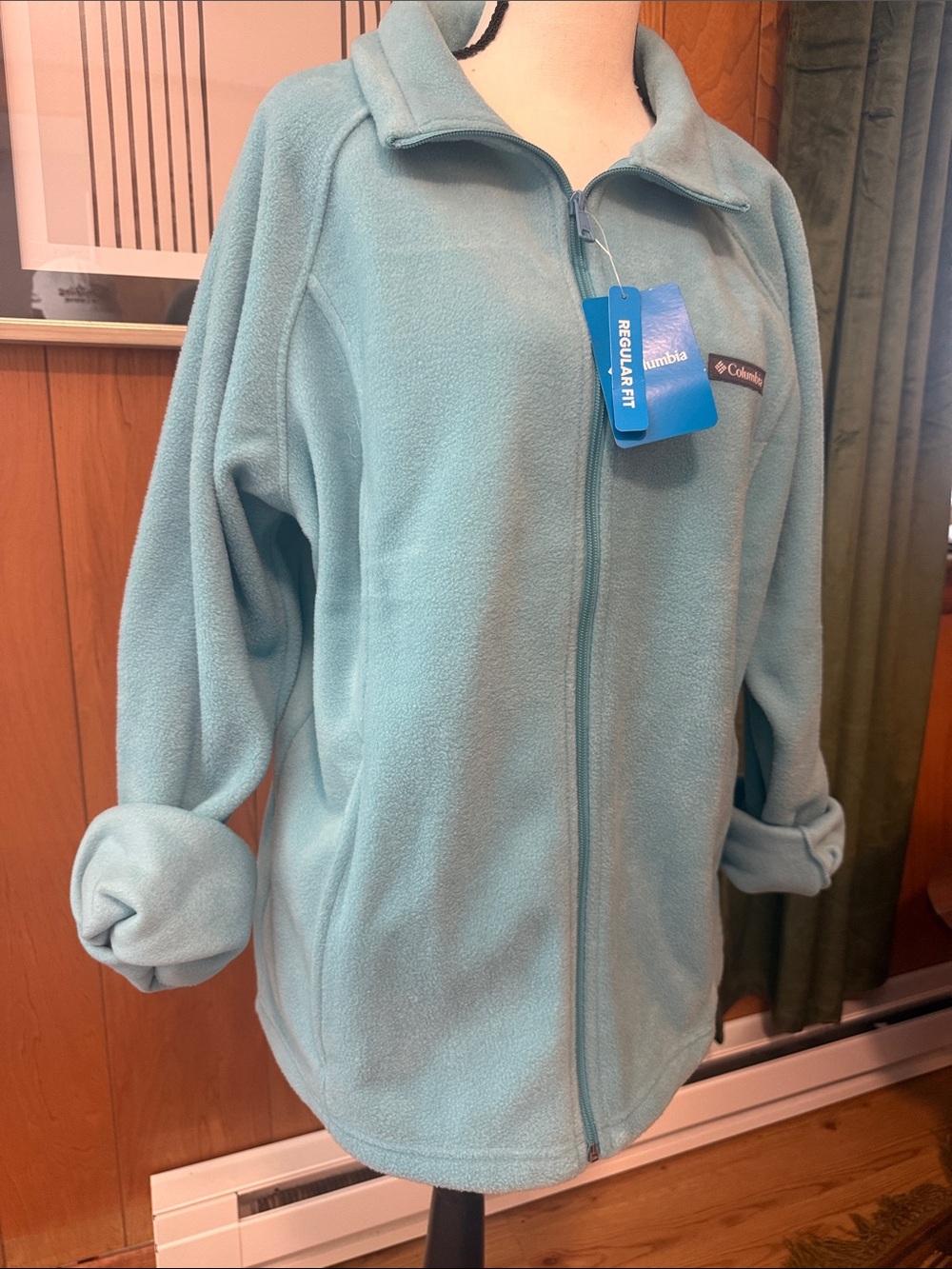 Columbia Women’s Light Blue Full-Zip Fleece Jacket